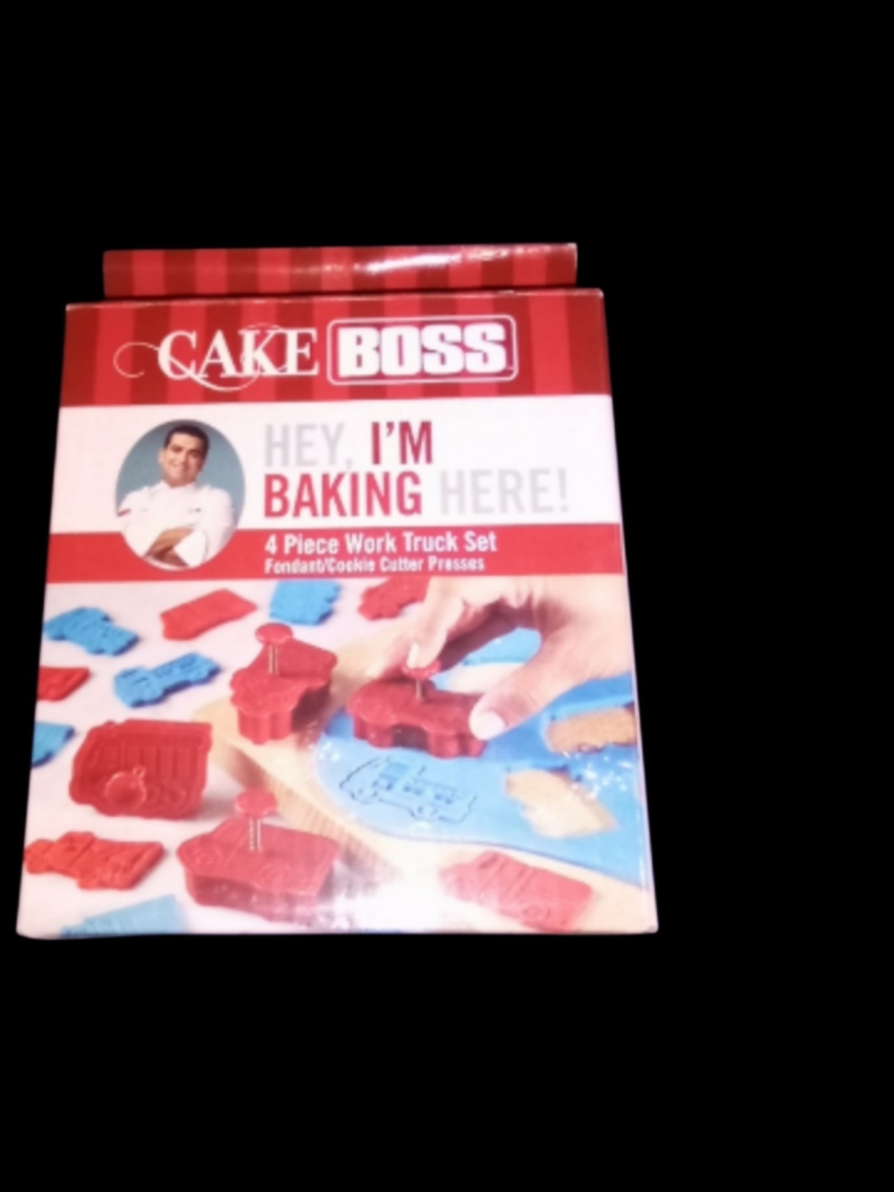 Red Baking Cutter Set - 4 Piece Work Truck Fondant & Cookie Presses